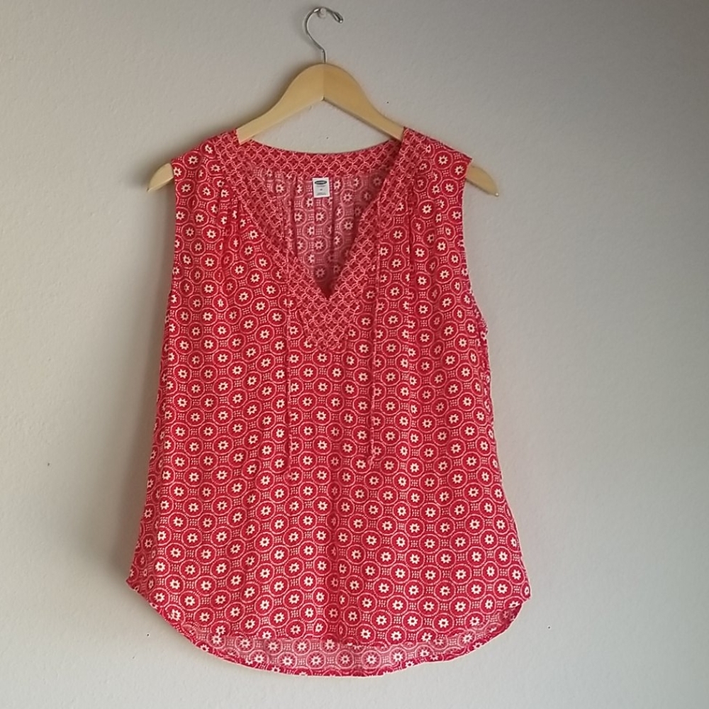 Red/Orange Bright Tank Top